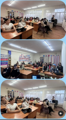 7”Ә” сыныбында кезекті ата-аналар жиналысы өтті. Күн тәртібінде: оқушылардың үлгерімі және тәртібі, кибербулинг, ұялы телефонды пайдалану ережелері. Сынып жетекшісі: Мусабекова Л.Е