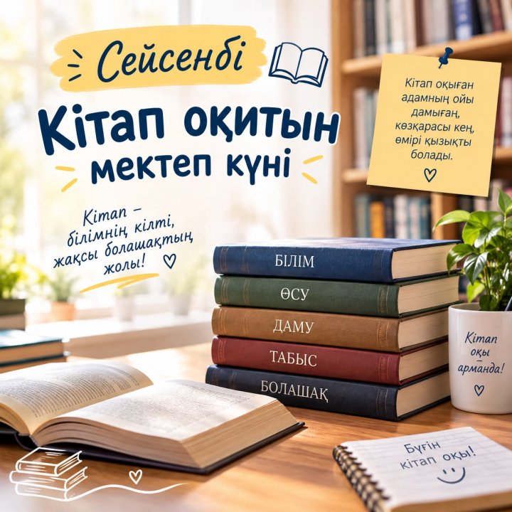 📚 «КІТАП ОҚИТЫН МЕКТЕП» КҮНІ